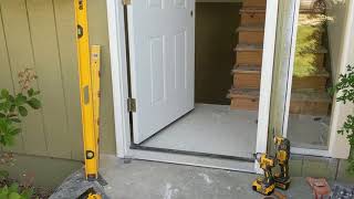 Jeld Wen Front Door Installation  Really crappy products and craftsmanship PART 1 [upl. by Eiramalegna521]