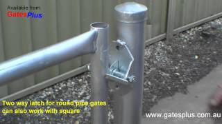 Gate Latch 2 way for round pipe and square [upl. by Dieterich]