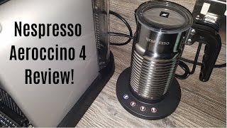 Nespresso Aeroccino 4 Milk Frother Review  Worth upgrading from the Aeroccino 3 [upl. by Wertz]