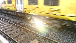 Merseyrail 507 009 making arcs at Birkdale station [upl. by Bora]