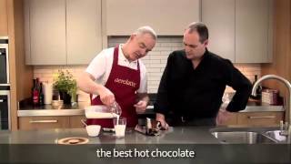 How to make a hot chocolate using an aerolatte milk frother [upl. by Aihsenet692]