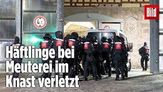 Gefängnismeuterei Polizei stürmt Knast in Thüringen  JVA Untermaßfeld [upl. by Torras]